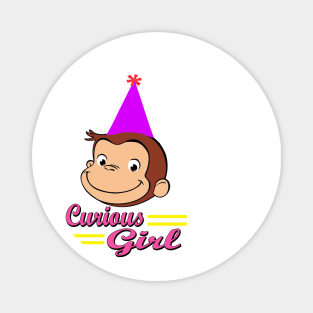 Curious George of Birthday Girl Magnet